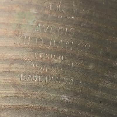 Vintage Zildjian 15  inch hi hat hi hat cymbal bottom cymbal only image 4