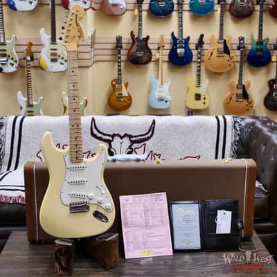 Fender Custom Shop 1968 Stratocaster LCC Deluxe Closet Classic Aged Vintage White 7.95 LBS image 6