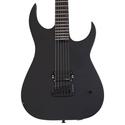 Schecter KM-6 MK-III EX guitar in Satin Black Open Pore B-Stock 0096 image 2
