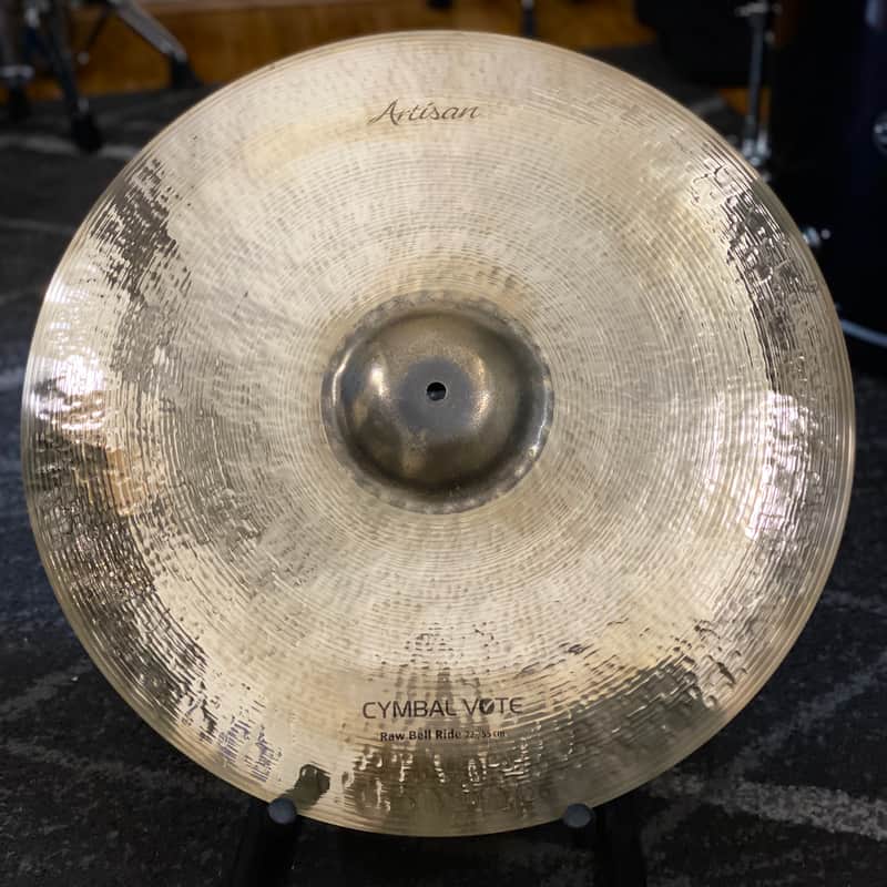 Sabian 22” Artisan Cymbal Vote Raw Bell Ride Cymbal | Reverb