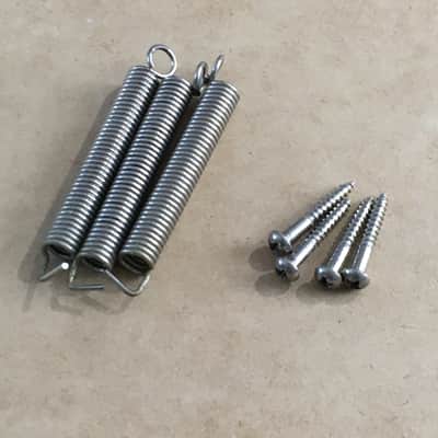 Vintage Made in Japan Fender 1980s Natural Aged Relic Tremolo Bridge Parts 3 Springs + 4 Mounts image 4