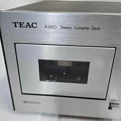 TEAC A-650 Cassette Player 1970's - Silver & Black | Reverb