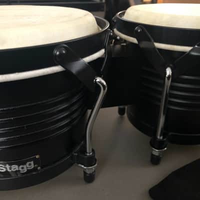 Stagg 7.5 x 6.5 Latin Wood Bongos Black Bild 2
