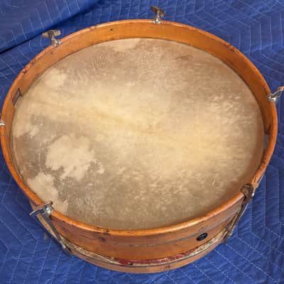 4" x 16" Leedy / 1920s Walberg & Auge rod-claw wood-hoop snare / W&A image 5
