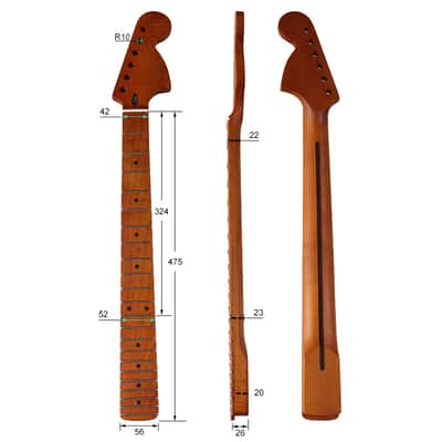Immagine Maple Guitar Neck,22 Frets Big Head - 5