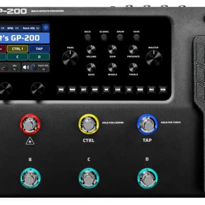 Valeton GP-200 GP-200 Multi-Effects Processor, Black image 1