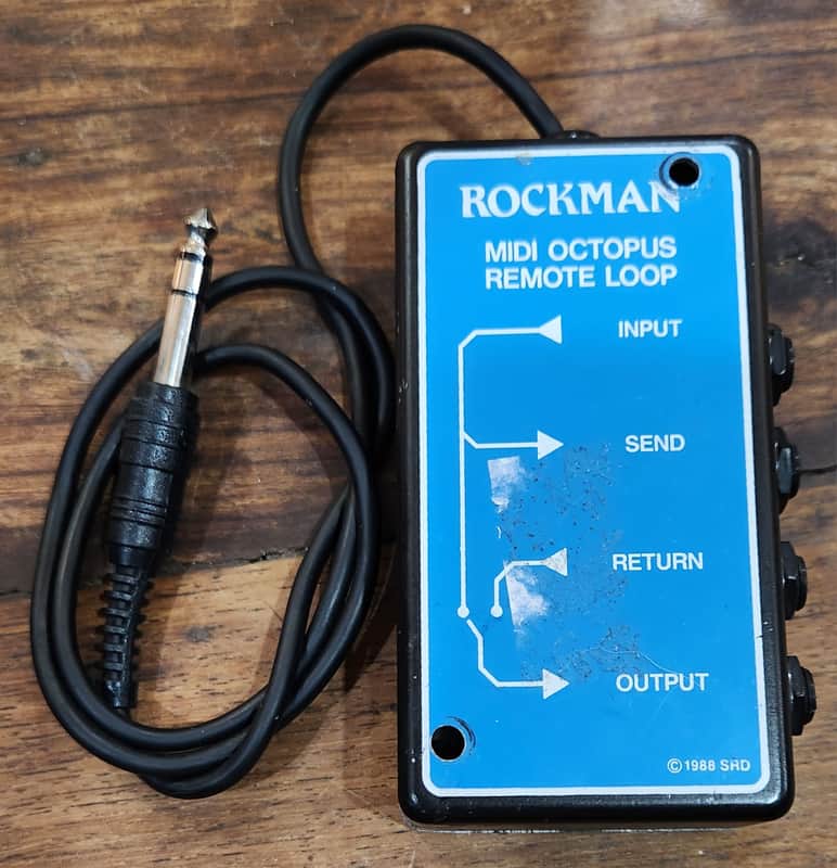 Rockman SR&D Tom Scholz Midi Octopus Remote Loop w Footswitch 1990s USA image 1