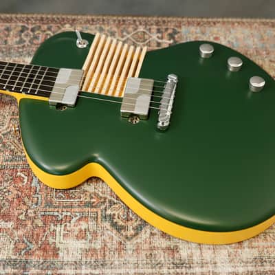 Tao Guitars - Disco Volante “Buren” - ZIELONY GREEN / RACE YELLOW - 2025 image 3