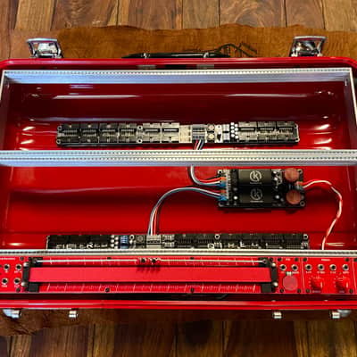 BPNYC ZERO Halliburton Eurorack Modular Travel Case 7U w/Pulp Logic 1Us "REDRUM" image 2