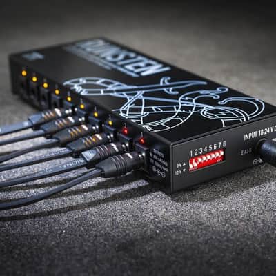 EBS Runsten Isolated Pedalboard Power Supply - 10 DC Outputs up to 900mA, Switchable 9V/12V, 2 USB Ports, Ultra-Low Noise, Universal 100-240V, Compact 310g image 5