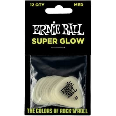 ERNIE BALL 9225 Super Glow Pack 072mm Plektren Medium (12 Stück) image 1
