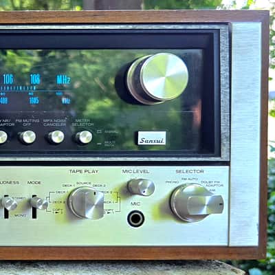 Sansui 9090 AM/FM Stereo Receiver 110 WPC LED Upgrade Perfect Working Condition image 4