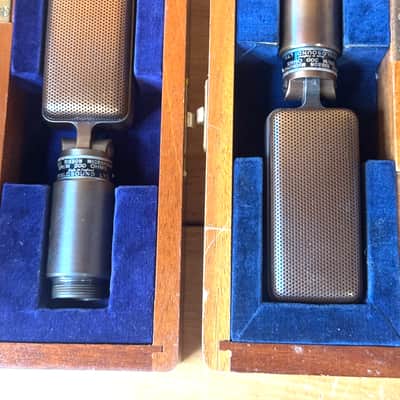 RARE stereo pair - Vintage Reslo SR1 M Ribbon Microphones high output - 300 ohms image 6