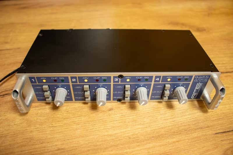RME QuadMic II 4-Channel Microphone Preamp 2010s - Blue image 1