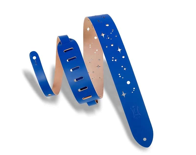 Levy's M12GSC 2" Galaxy Punch Out Leather Guitar Strap image 4
