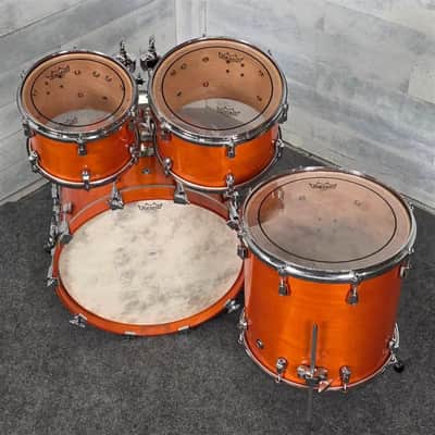 Used Yamaha Birch Custom Absolute 4pc Drum Set Honey Amber - Very Good image 6