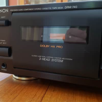 Denon DRM-740 Cassette Tape Deck, 3 Head and 3 Motors - Audiophile - Near Mint! image 2