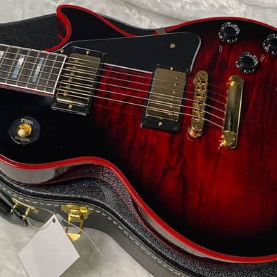 NEW! Gibson Dealer Select Custom Shop Les Paul Custom Red Widow AAA Figured Flame Top - Authorized Dealer - 10 lbs - G07343 image 8