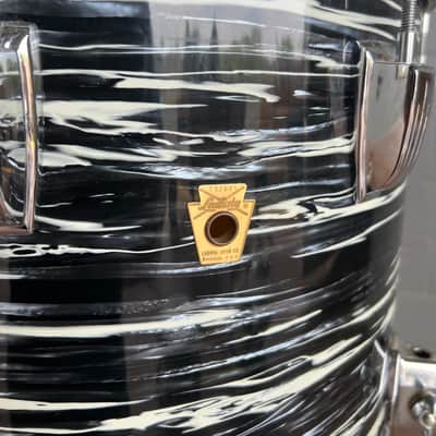 Vintage RARE Ringo 60's Ludwig Classic Maple 14x14" Floor Tom in Black Oyster image 3