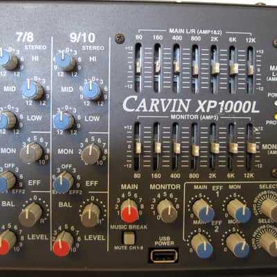Carvin XP1000L 10 Channel Powered Mixer 1200w Bild 4