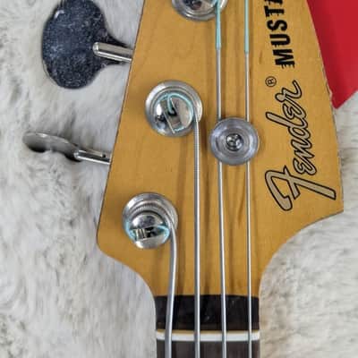 Fender JMJ Road-Worn 4-String Electric Mustang Bass Guitar w/Bag, Black Finish image 5