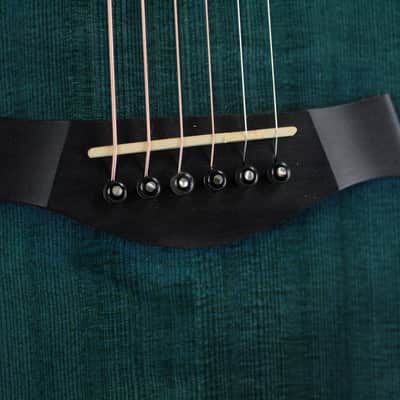 MINT 2000 Taylor GSLJ Living Jewels Aqua Blue Koi Fish Guitar! Bearclaw Quilted GS image 17