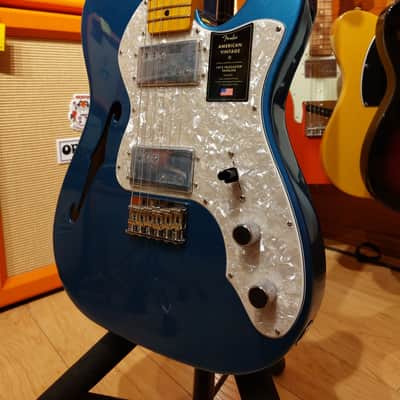 Fender American Vintage II '72 Telecaster Thinline - Lake Placid Blue image 2