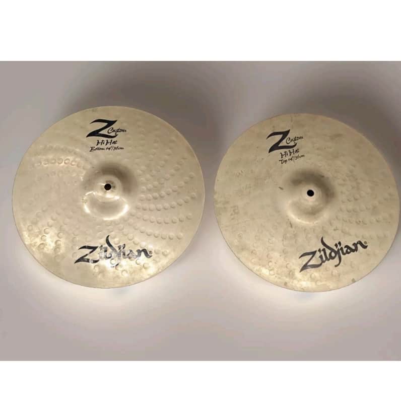 ⚡Zildjian Z Custom 14" Hi-Hat Cymbal Pair Traditional Finished⚡ image 1