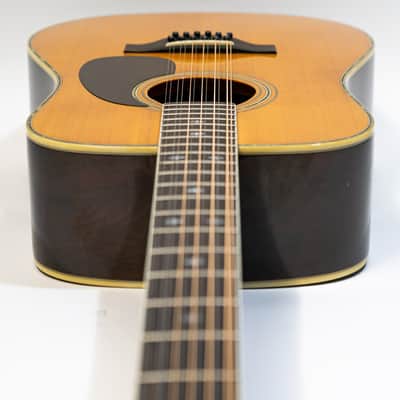 Morris B-60 12-String Dreadnought Acoustic Guitar with Case - Natural - Vintage image 12