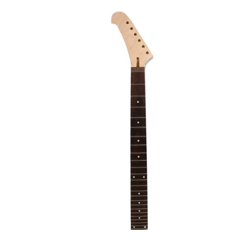 Left Hand Electric Guitar Neck – Maple / Rosewood (25.5" Scale, 24 Frets) – X13 image 1