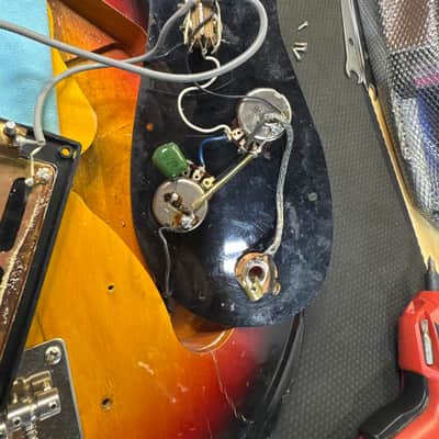 Univox Hi-Flier Phase 4 Bass MIJ 1970s Sunburst Vintage Japan w/ Bag image 23