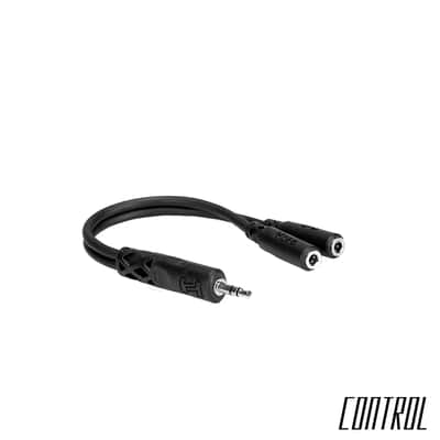 Hosa YMM-232 Y-Cable 3.5 mm TRS to Dual 3.5 mm TRSF
