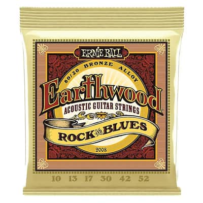Ernie Ball 2008 Earthwood Rock & Blues 10-52 Acoustic Strings, 12 PACKAGES #P02008-12 image 2