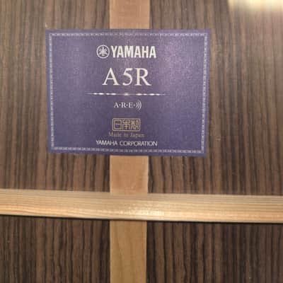 Yamaha A5R A.R.E. Acoustic/Electric Guitar - Vintage Natural w/ Hard Case image 7