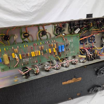 Marshall JMP 2203 Mk2 Master Model Lead 100-Watt Guitar Amp Head 1976 - Black (C013-A9) image 22