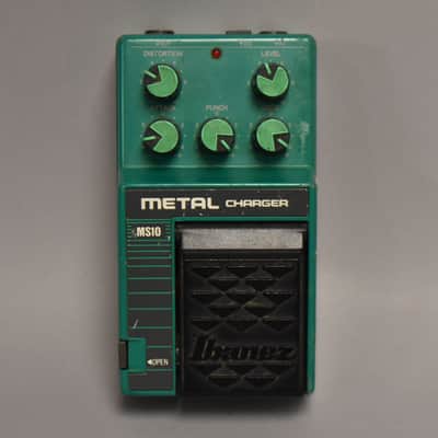 1990s Ibanez MS10 Metal Charger Overdrive Distortion Effects Pedal Green MIJ image 1