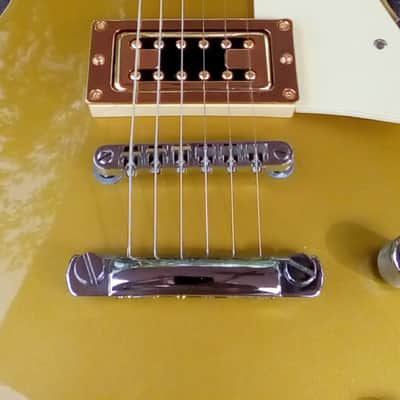 Gorgeous Samick Artist Series LS650 Goldtop Les Paul, Set Neck, GFS Alnico V's w/ Coil Split, Case image 5