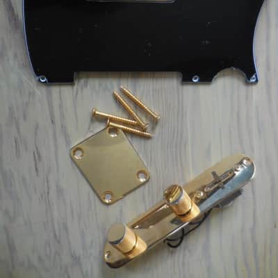 Telecaster PiCkGuArD w/ so much Luxurious GOLD Gold Hardware! Belcat HB GOLD everything! image 3