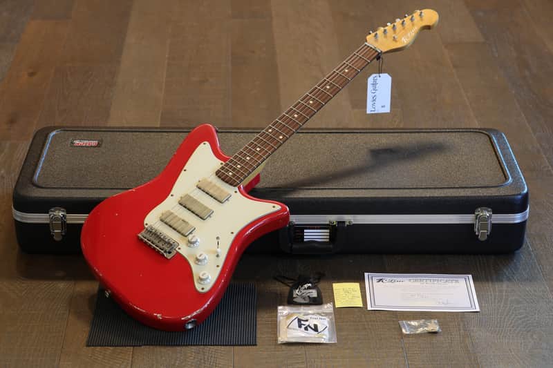 2021 K-Line Del Mar Electric Guitar Factory Relic Dakota Red + COA HSC image 1