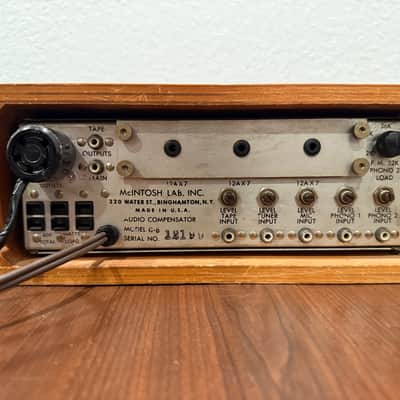 Immagine MCINTOSH C-8 Record Compensator Mono Tube Preamp with Power Supply - 13
