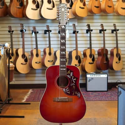 Gibson Custom Limited Hummingbird 12-String Acoustic Guitar 2011 Vintage Cherry w/Hard Case image 4