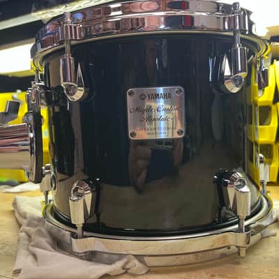 Yamaha Maple Custom Absolute Piano Black 10x8 Nouveau lugs Die Cast Hoops MINT! image 13