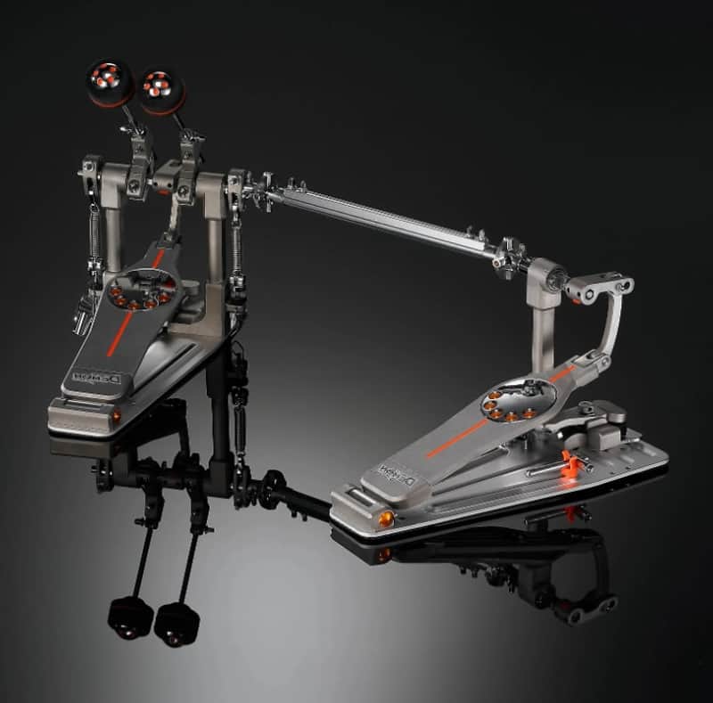 Pearl P3002DL Eliminator Demon Direct-Drive Double Bass Drum Pedal (Left-Footed) 2010s - Silver / Grey image 1