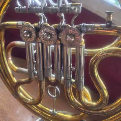 Vintage German Mirifone Single French Horn in F - Brass image 7