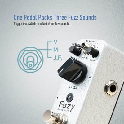 Sonicake Fazy Sandwich Fuzz Pedal(Shipping from US/EU/UK local warehouse) image 3
