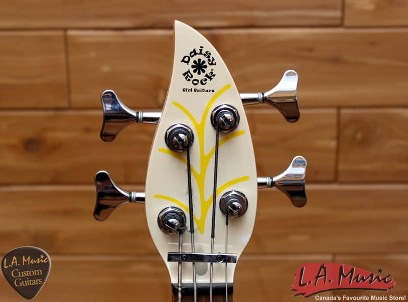 Daisy Rock 4 String Bass Flower - Yellow - Mint | Reverb