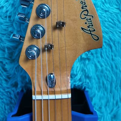 1976 Aria Pro II Stage Caster MIJ Matsumoku Natural Ash Strat w/ Case image 11