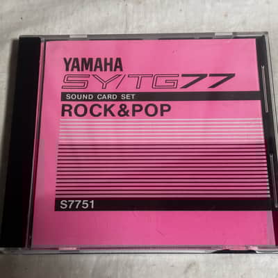 Yamaha SY/TG77 SOUND CARD SET ROCK & POP S7751 W7751/D7751-01