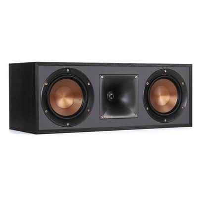 Klipsch Reference R-52C Two-Way Center Channel Speaker, Black Textured Wood Grain Vinyl image 1