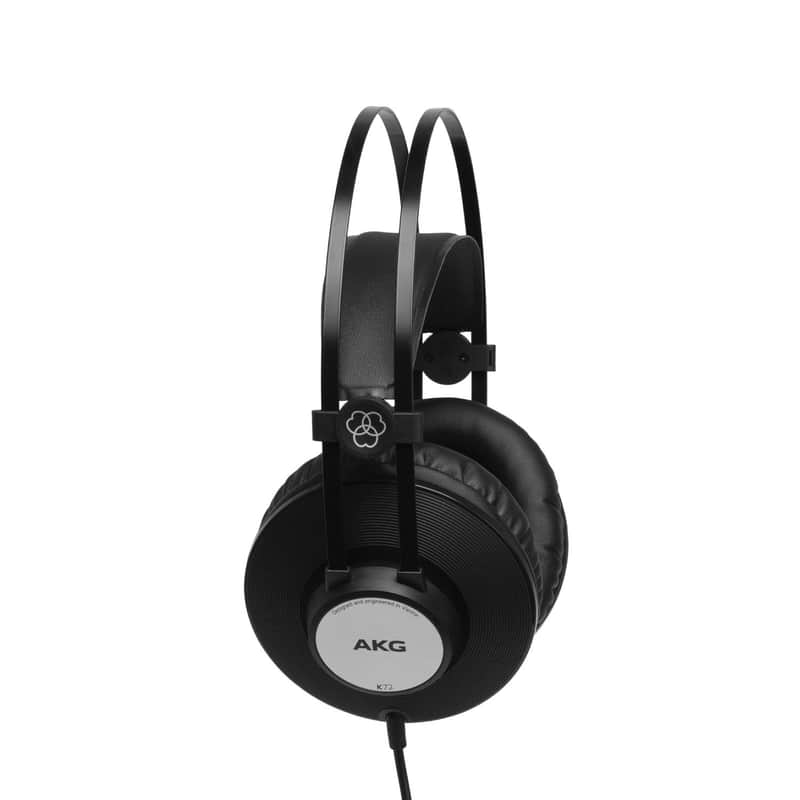 AKG K72 High Performance Closed-Back Over Ear Headphones - Professional Drivers, Lightweight Design, 2.5m Cable, Self-Adjusting Headband for Recording, Monitoring, Mixing - Black image 1